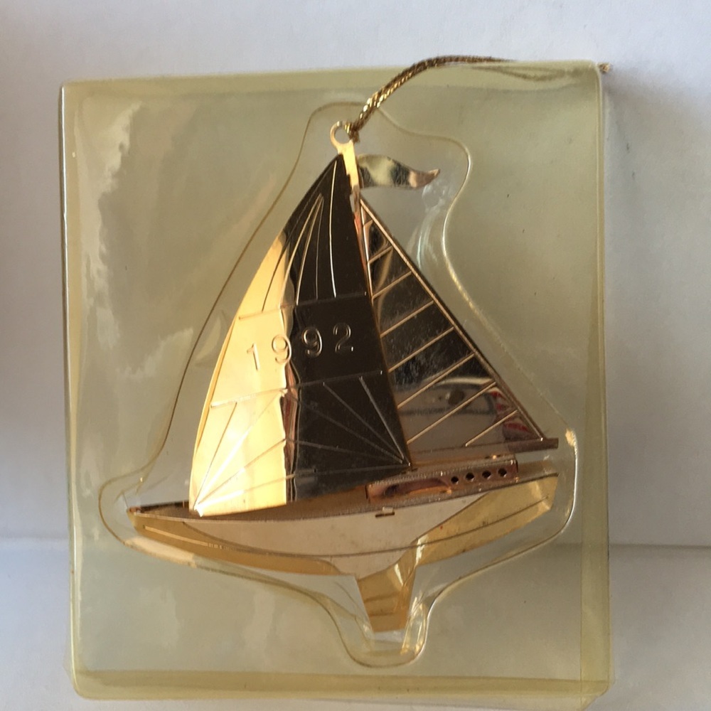 FINAL MARKDOWN 1992 American Greetings Forget Me Not Nautical Tidings Ornaments - Picture 6 of 9